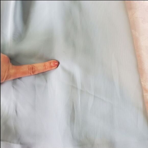 🦋Kanali K Grayish Blue Ruched Strapless Cocktail Dress Size 6 - Picture 13 of 15